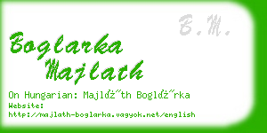 boglarka majlath business card